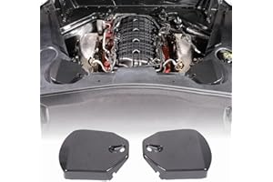 CHEAYAR Rear Strut Tower Covers Compatible with Chevrolet Corvette C8 2020-2023, ABS Plastic Engine Bay Shock Protection Panel Cover Trim, 2pcs C8 Accessories (Carbon fiber pattern)