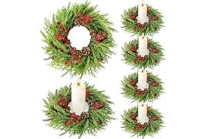 Mini Green Boxwood Candle Rings Wreaths Spring Summer Kitchen Cabinet Swags Wreath 3 Inch Wedding Rings Wreaths Pillar Candle