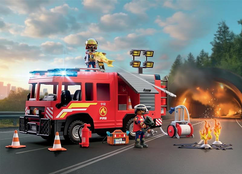 | City Action | Feuerwehr‑Rüstfahrzeug | Einsatzfahrzeug mit Licht & Sound, Löschkanone, Schaumgeschoss & umfangreicher Ausrüstung | Für Kinder ab 4 Jahren | 72193