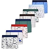 Czofnjesi Boys Breathable Dinosaur Car Cotton Boxer Brief Underwear Sets
