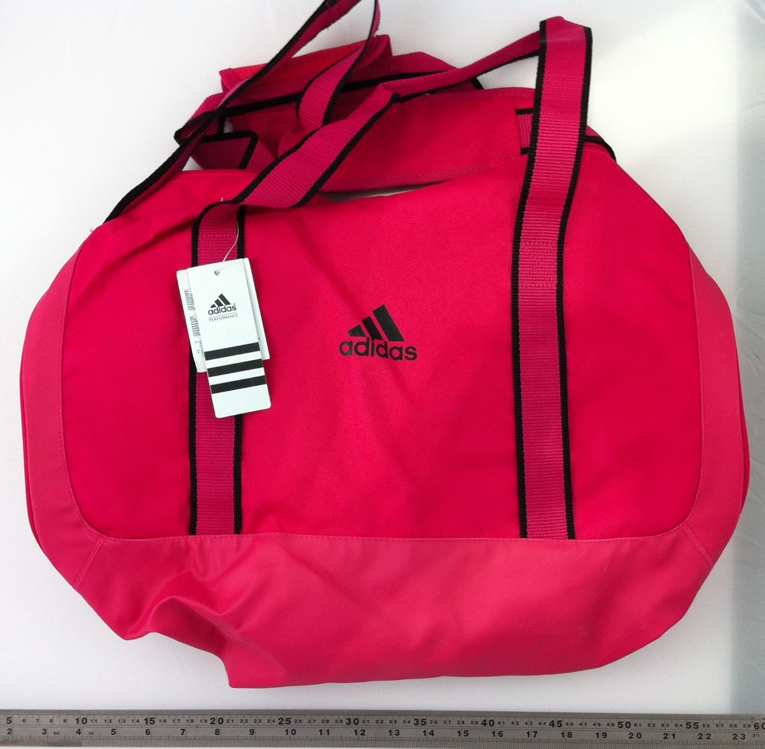 pink adidas holdall