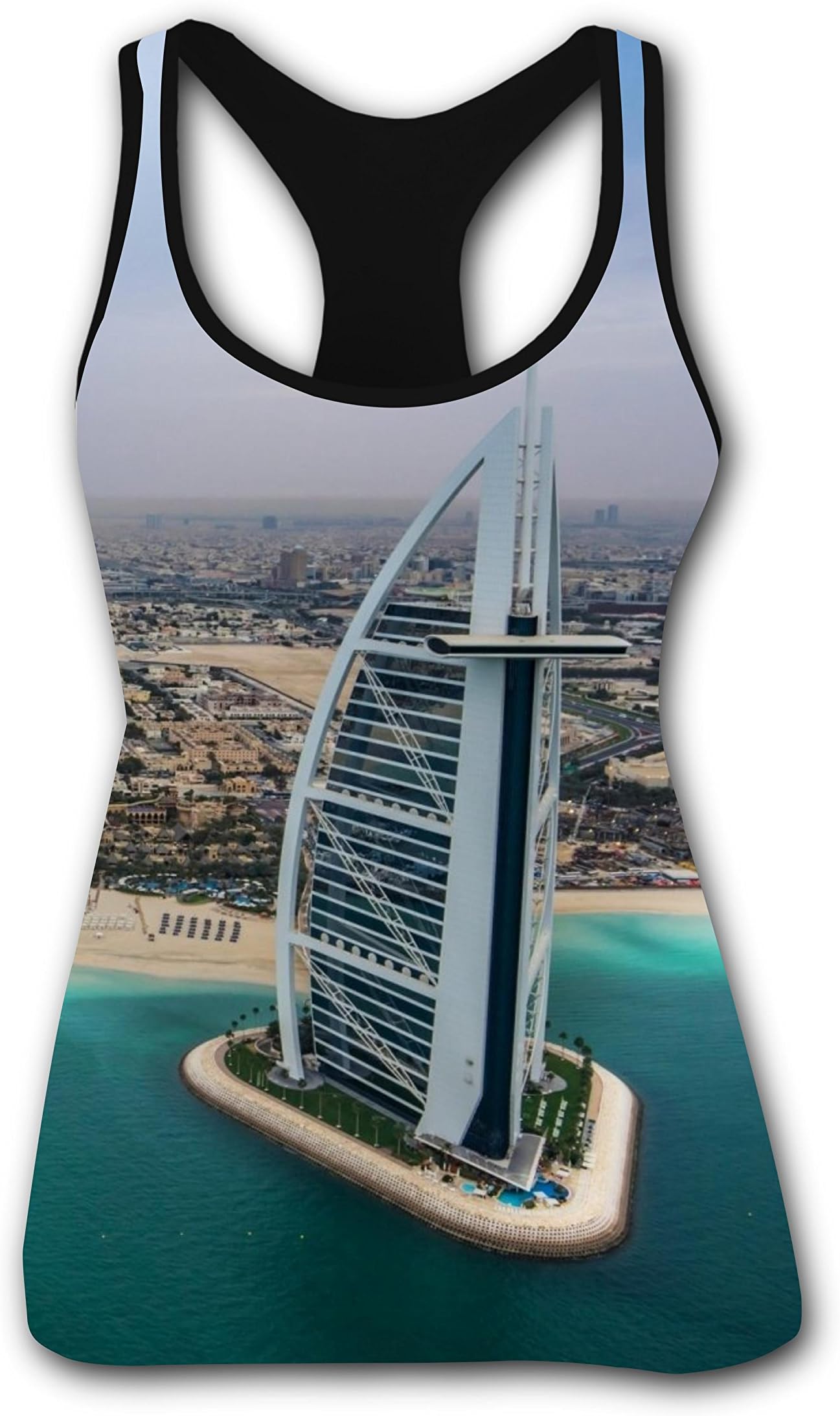 Jumeirah Beach in Dubai Custom Tank Top Camisole for Women