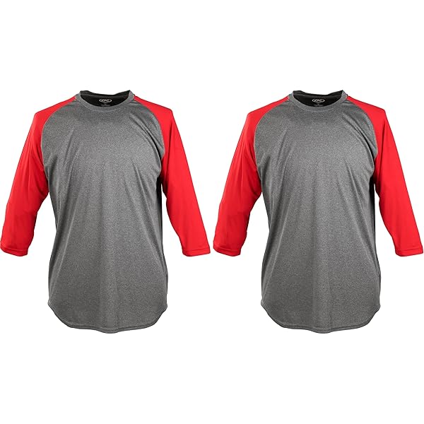 トップス bicolor raglan sleeves jersey tops JERZEES 601RR - Unisex Triblend Three-Quarter Raglan