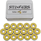 Yellow Jacket Premium Inline Skate Bearings, Roller Skate Bearings, 608, ABEC (Pack of 16)