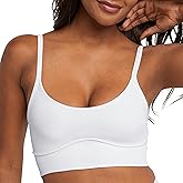 Maidenform Women's M Seamless Crop Tank Wireless Bralette, Long-Line Cropped Pullover Bra