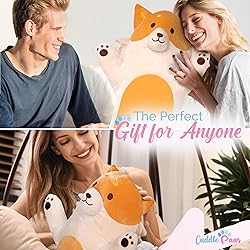 Cuddle Paws Fox Body Pillow for Kids 23 inches, Fox
