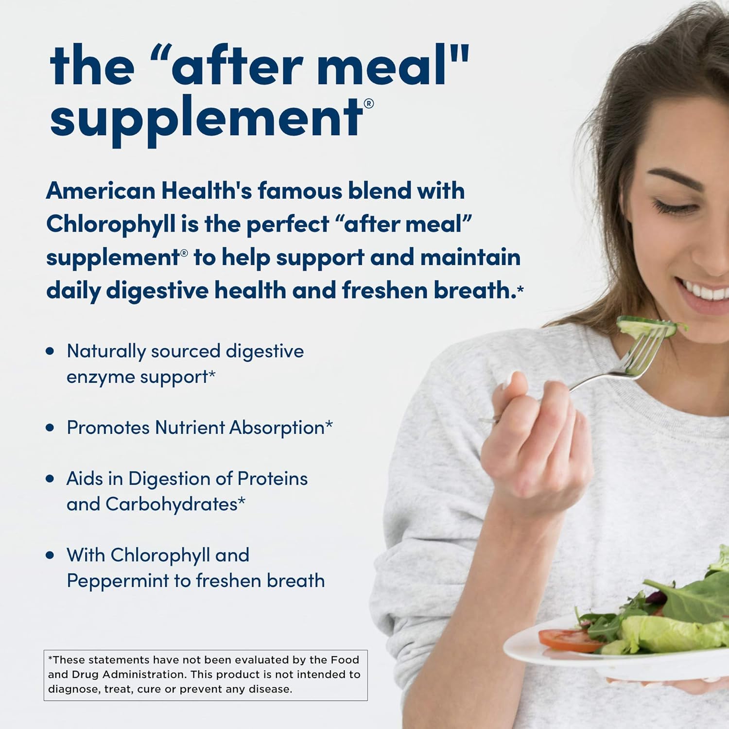 American Health Papaya Enzyme with Chlorophyll Chewable Tablets, 250 Count: Health & Personal Care