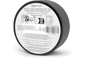 Amazon Basics No Residue, Non-Reflective Gaffers Tape - 2 inch x 90 feet, Black