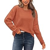 Newshows Womens 2024 Fall Sweater Wool Crewneck Winter Fashion Cable Knit Long Sleeve Business Casual Outfits Pullover Tops
