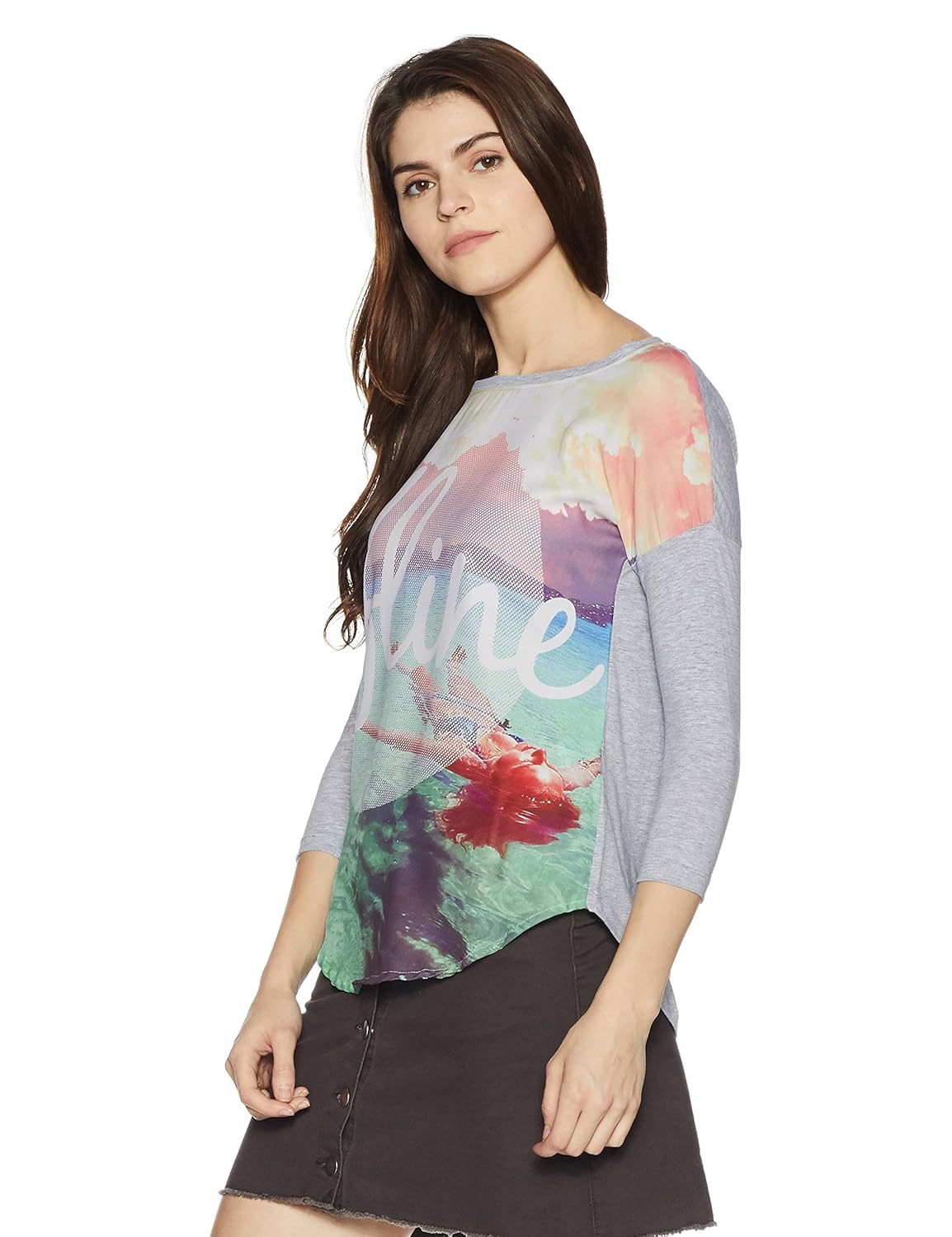 symbol amazon brand women's printed t-shirt