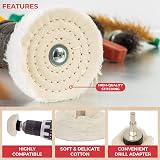 GADLANE Polishing Wheel 6pc Buffing Pads Drill Attachment Kit view 3