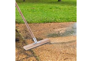 Wire Broom Brush,Wire Broom for Moss,Garden Broom Outdoor Heavy Duty,Metal Wire Bristle Broom Brush Sweeping Deck Scrub Steel