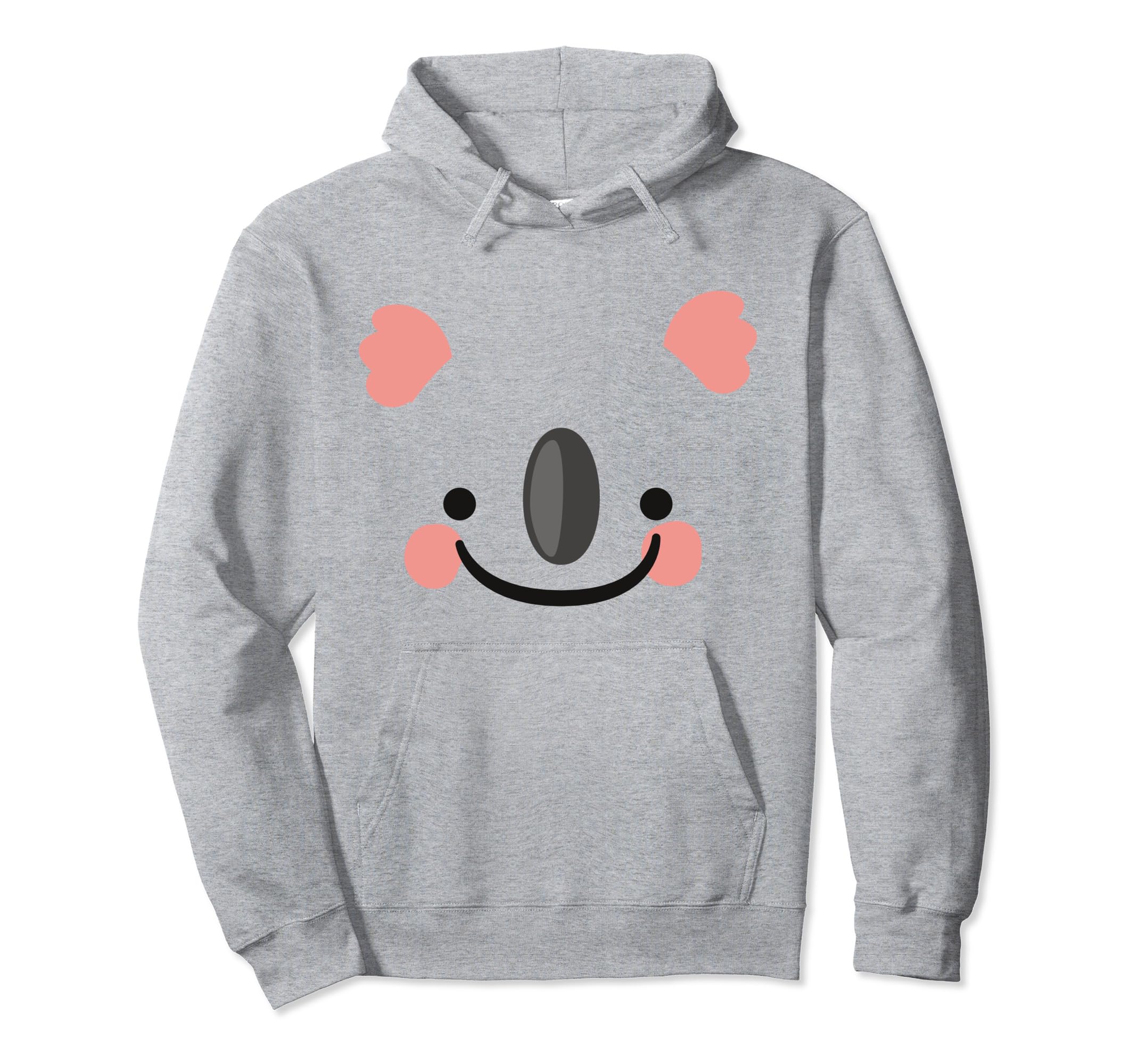 Koala Bear Animal Face Disguise Costume Carnival Halloween Pullover Hoodie