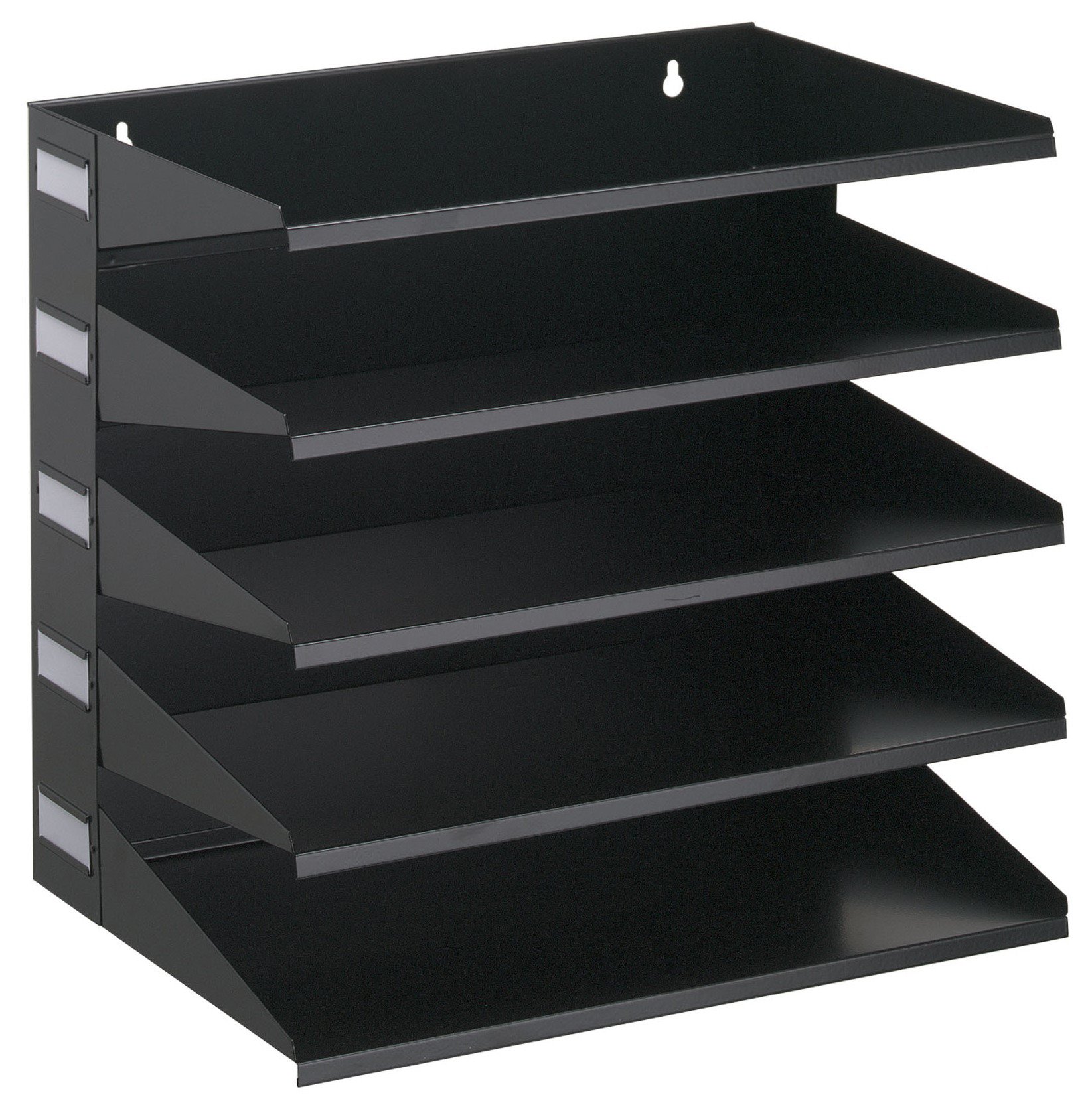 Durable 336001 Sorting Rack (with 5 Shelves), for Table or Wall, Black
