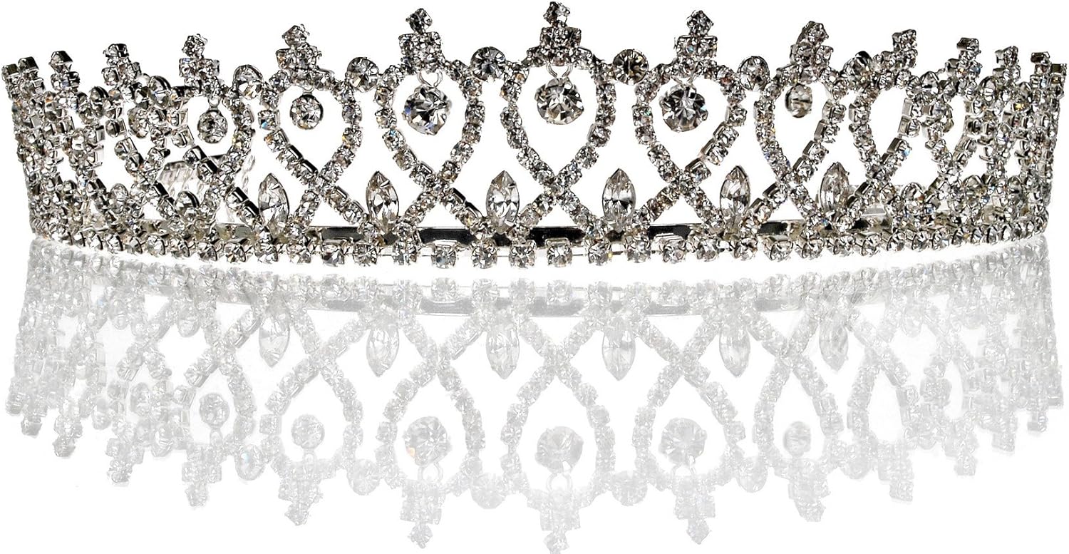 SC princess tiara for Bridal Wedding Prom Pageant 51728 Clothing