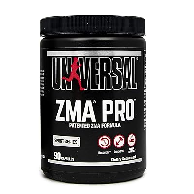 Universal Nutrition ZMA Pro Supplement - Zinc, Magnesium, Vitamin B6 - Nighttime Recovery Aid for Better Sleep - 90 Capsules