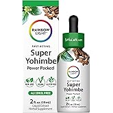 Rainbow Light Super Yohimbe Extract | 2 Fl Oz | Fast Acting, Power Packed Formula | Alcohol Free | Non-GMO and Gluten Free Herbal Supplement | for Men and Women