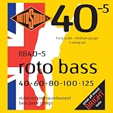 Rotosound RB(40-5 Nickel (Unsilked) 5 String Bass Guitar Strings (40 60 80 100 125)