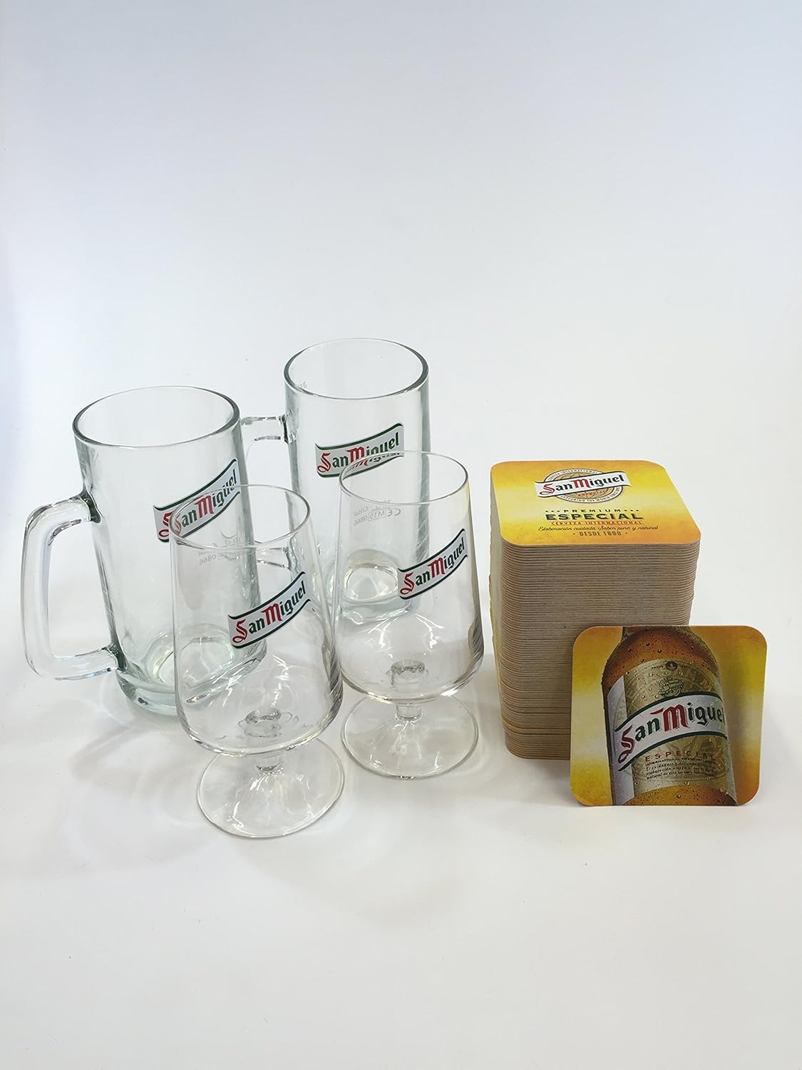 San Miguel Set San Miguel/50cl Beer Glass with Handle + San Miguel
