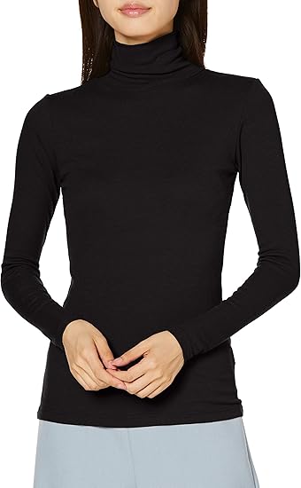 Amazon セシール インナートップス ウィンターリブタートルネックインナー 10分袖 レディース Tシャツ カットソー 通販