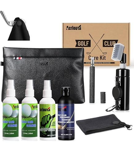 Amazon.com: 7-in-1 Golf Club Cleaning Kit - Club Cleaner, Grip