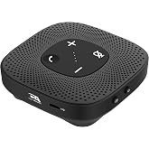 Cyber Acoustics SP-2000 USB Bluetooth Speakerphone with 360-Degree Mic | Great for Conference Calls, 66ft Wireless Range, 12-Hour Battery Life, Full Duplex Audio
