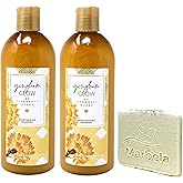 Bath & Body Works Gingham Glow 2 Pack Moisturizing Shampoo Bundle with a Natural Oats Sample Soap