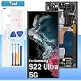 Original for Samsung Galaxy S22 Ultra 5G Screen Replacement (AMOLED) SM-S908 6.8“ LCD Display Touch Digitizer Glass Assembly - Black with Frame - Tools(Not for S22)