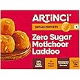 Artinci Sugar-Free Motichoor Laddu - Traditional Indian Sweet, Gluten-Free, High-Protein, Daibetic-Friendly, Healthy Dessert, Vegan-Friendly, Low-Glycemic, Nutritious