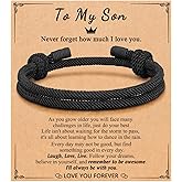 PINKDODO Boys Bracelet Birthday Valentine's Day Christmas Gifts for Teenage Teen Boys Son Grandson Nephew