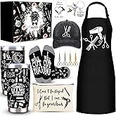 JTAMOHI Hairdresser Gifts Set for Women, Hair Stylist Appreciation Gift Includes 20 Oz Tumbler Hat Hair Stylist Apron Socks Makeup Bag Keychain Scissor Hair Clips, Thank you Gift for Hairdresser