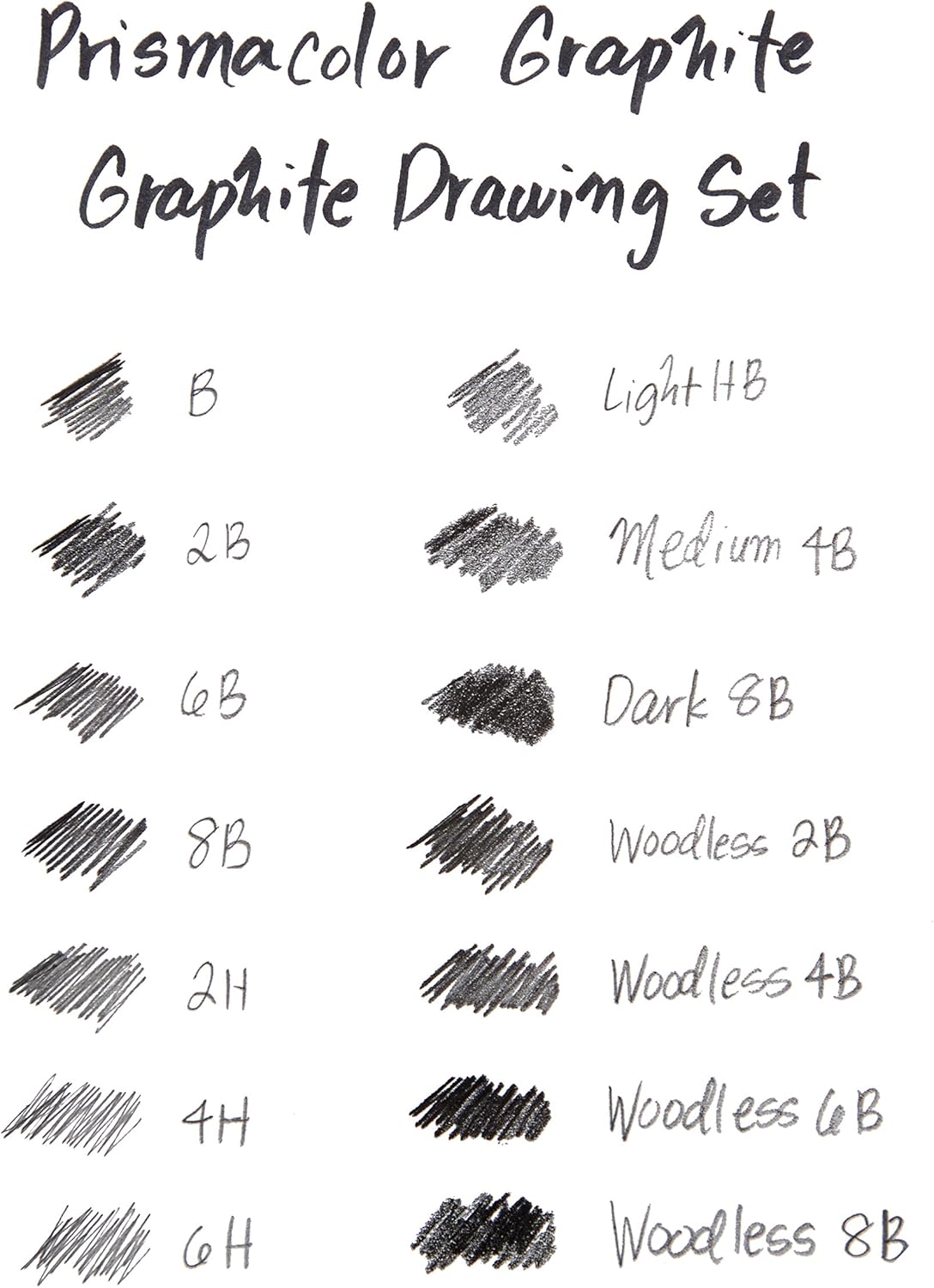 Prismacolor Premier Graphite Pencils with Erasers and Sharpeners, 18 Piece Drawing Pencil Set, Sketching Pencils : Arts And Crafts Supplies : Office Products