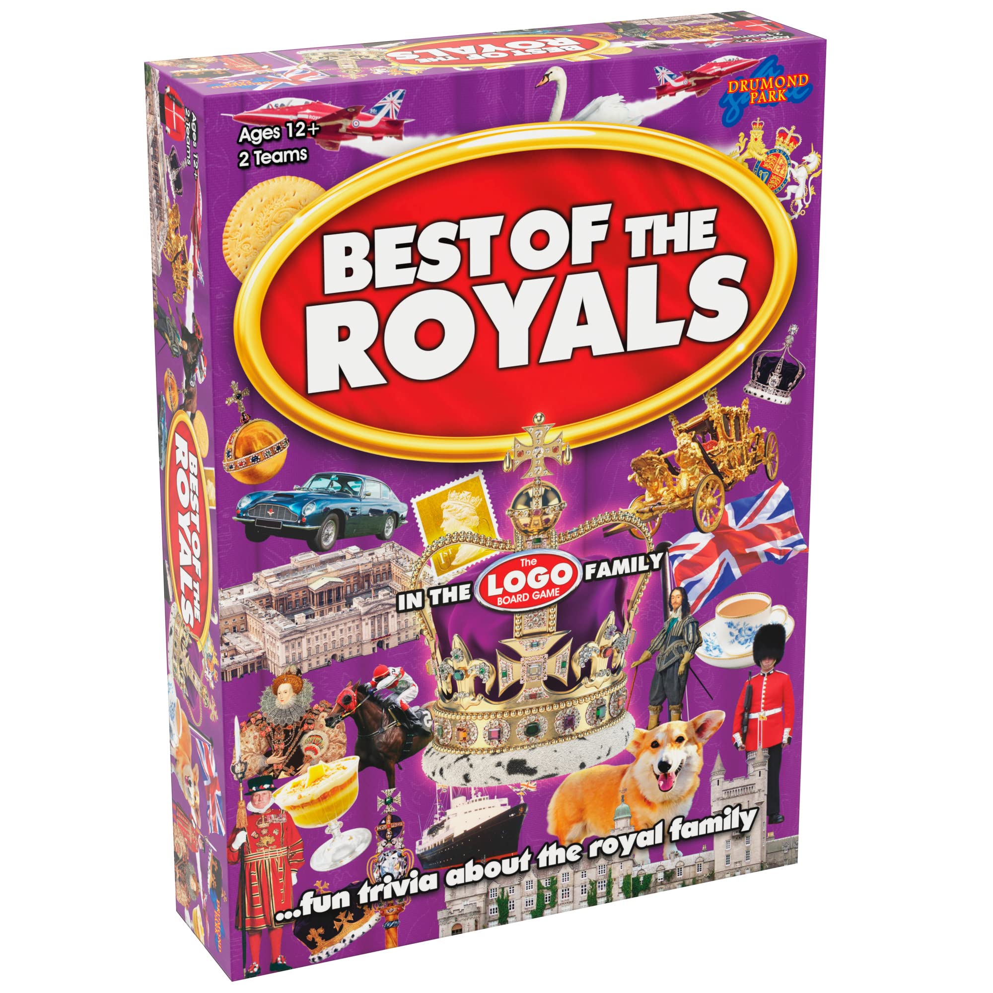 Drumond Park T73561EN Best of the Royals LOGO Board Game, Family Board Games for 2-8 players, Tabletop Game For Adults And Kids Suitable From 12+ Years — image 1
