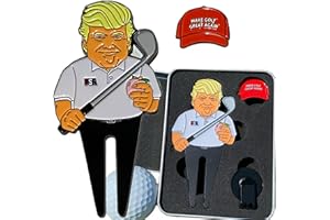 Divine Products llc Donald Trump Divot Tool Gift Set W/Magnetic Ball Marker and Hat Clip Grab Them by The Peach
