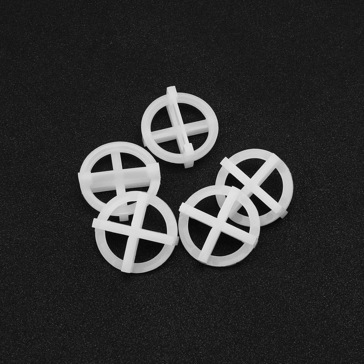 200x 3mm Tile Slot Cross Leveling System Spacer Plastic Clips Reusable Tiling Tools White for Spacing of Wall or Floor Tiles - - 