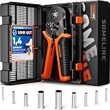 SOMELINE Crimping Tools Set with 9 Ferrule Sizes 0.25-10 mm²
