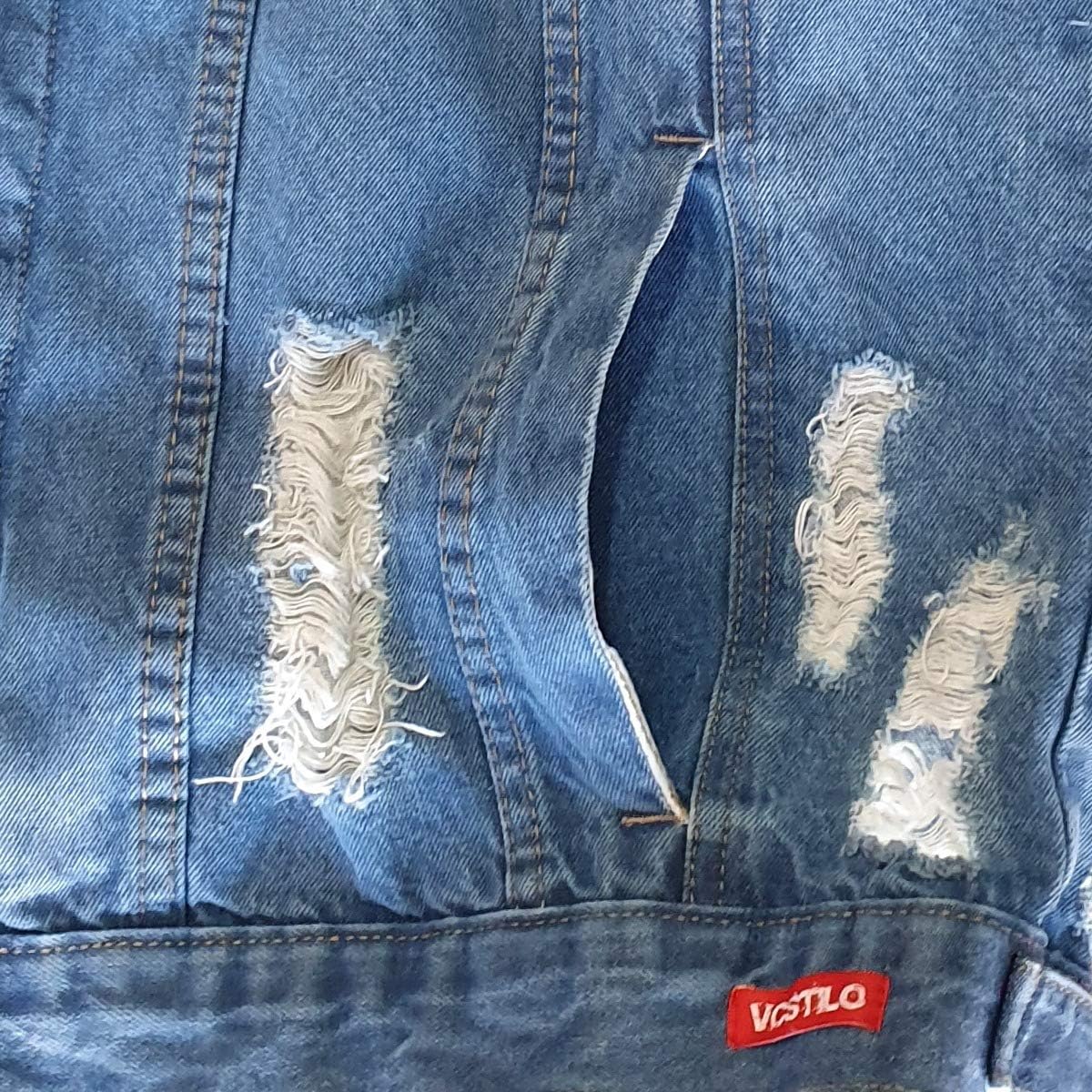 jaqueta de frio jeans