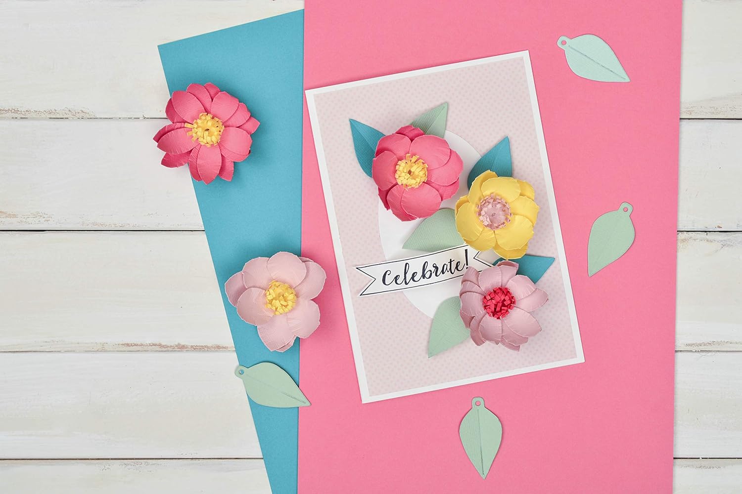 Sizzix Thinlits Die Set 663593, Peony Flower by Courtney Chilson, 5 Pack, Multi-Colour Colour, One Size - Image 5