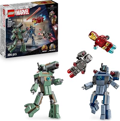 LEGO Marvel Iron Man & War Machine vs Hammer Drones 76320 Build Toy