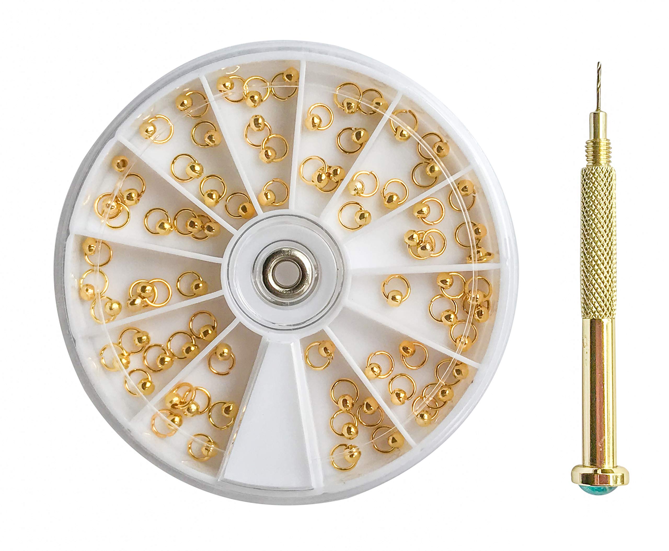 Dangle Nail Charm Art Piercing Tool Hand Drill and Beaded