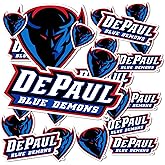 Desert Cactus DePaul University Sticker Blue Demons Sticker Vinyl Decals Laptop Water Bottle Car Scrapbook Sheet T1 (Type 1-1)