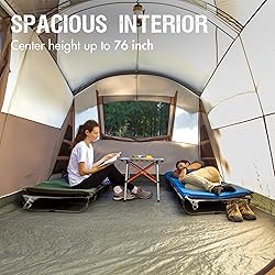 PORTAL 8 Person Family Camping Tent with Screen