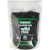 Canoe 100% Organic Whole Grain Wild Rice, Minnesota Harvested, 1 lb