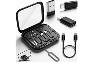 YANZIE USB-C Travel Adapter Kit for iPhone, Pixel & Galaxy: USB-A to C, Micro-USB to C, Type-C to Lightning, Short USB-C Cabl