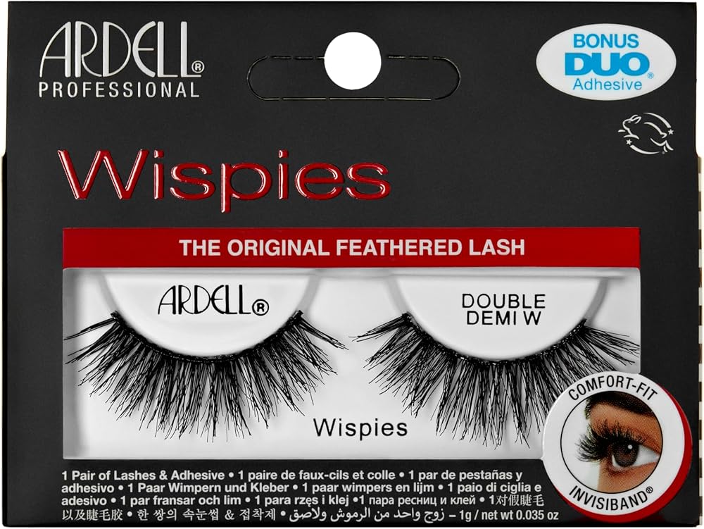 Ardell Double Up Demi Wispies False Eyelashes - Full Volume Vegan (1 Pair)
