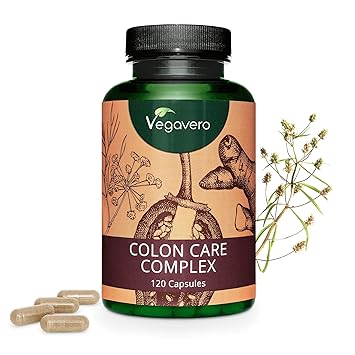 VEGAVERO® COLON CARE COMPLEX | 100% natürlich | Lactobacillus, Flohsamenschalen, Fenchel, Ingwer, Cayenne Extrakt, Galgant | 