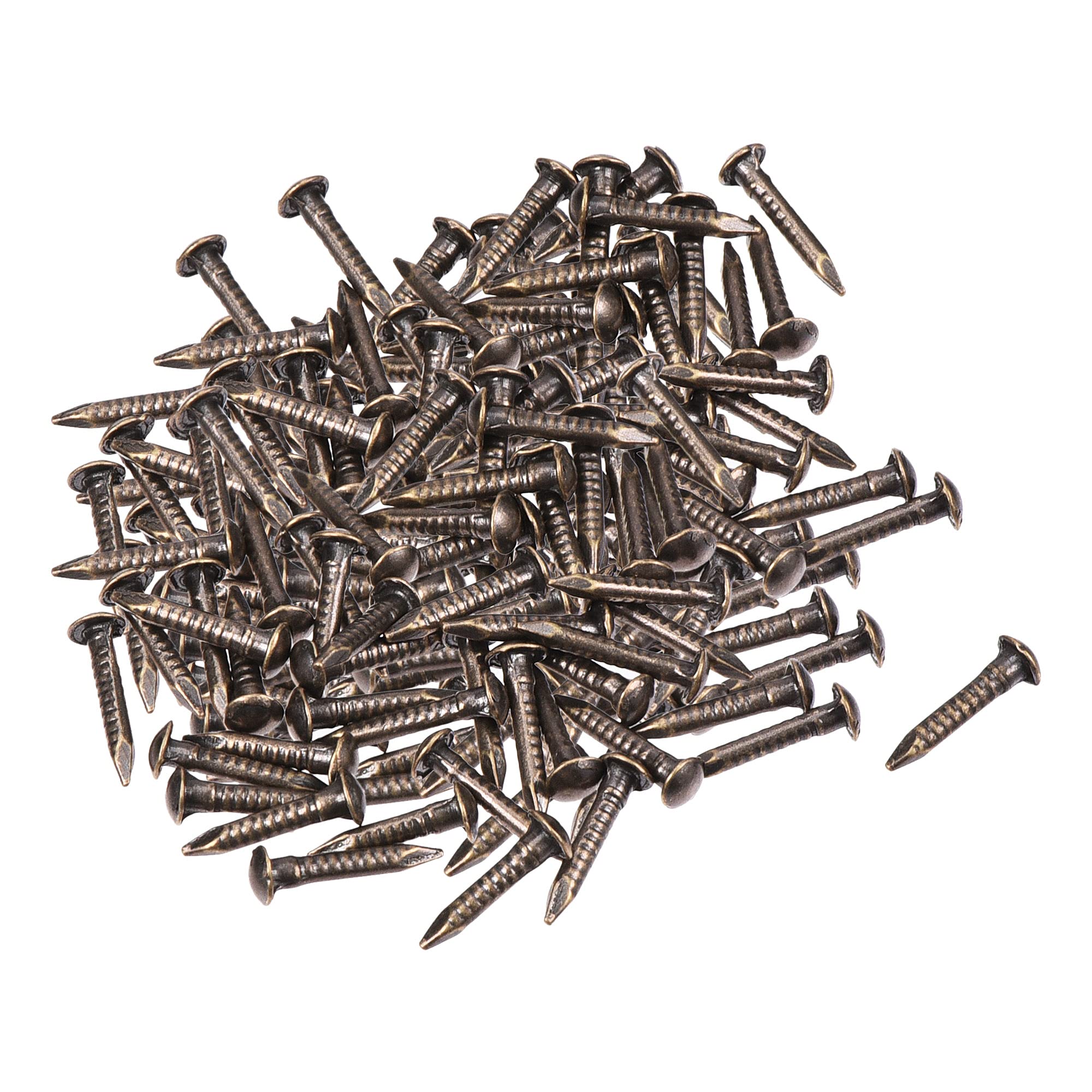 sourcing map Small Tiny Brass Nails 1.2x8mm for DIY Wooden Hardware Accessories 200pcs