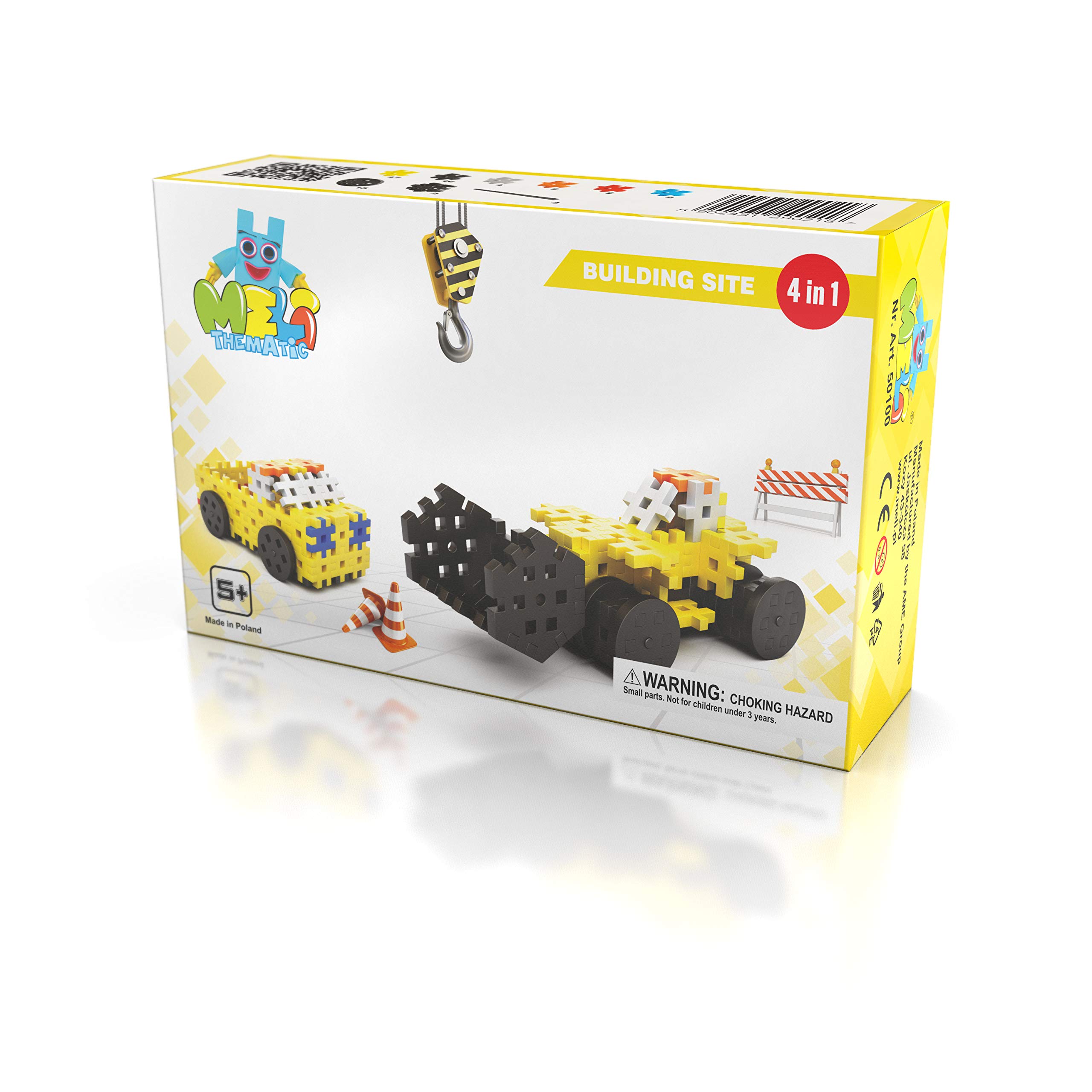 Meli 67232 Basic Thematic Construction Site Creative Toy, Colourful