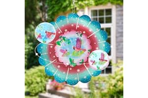 DKJOCKY Cardinala Metal Wind Spinners - Cardinala Gifts for Women Mom Grandma Wife, Hanging Animations Wind Spinner for Outdoor & Indoor Decorations, 12 inch Wind Spinner for Christmas Ornament Gifts