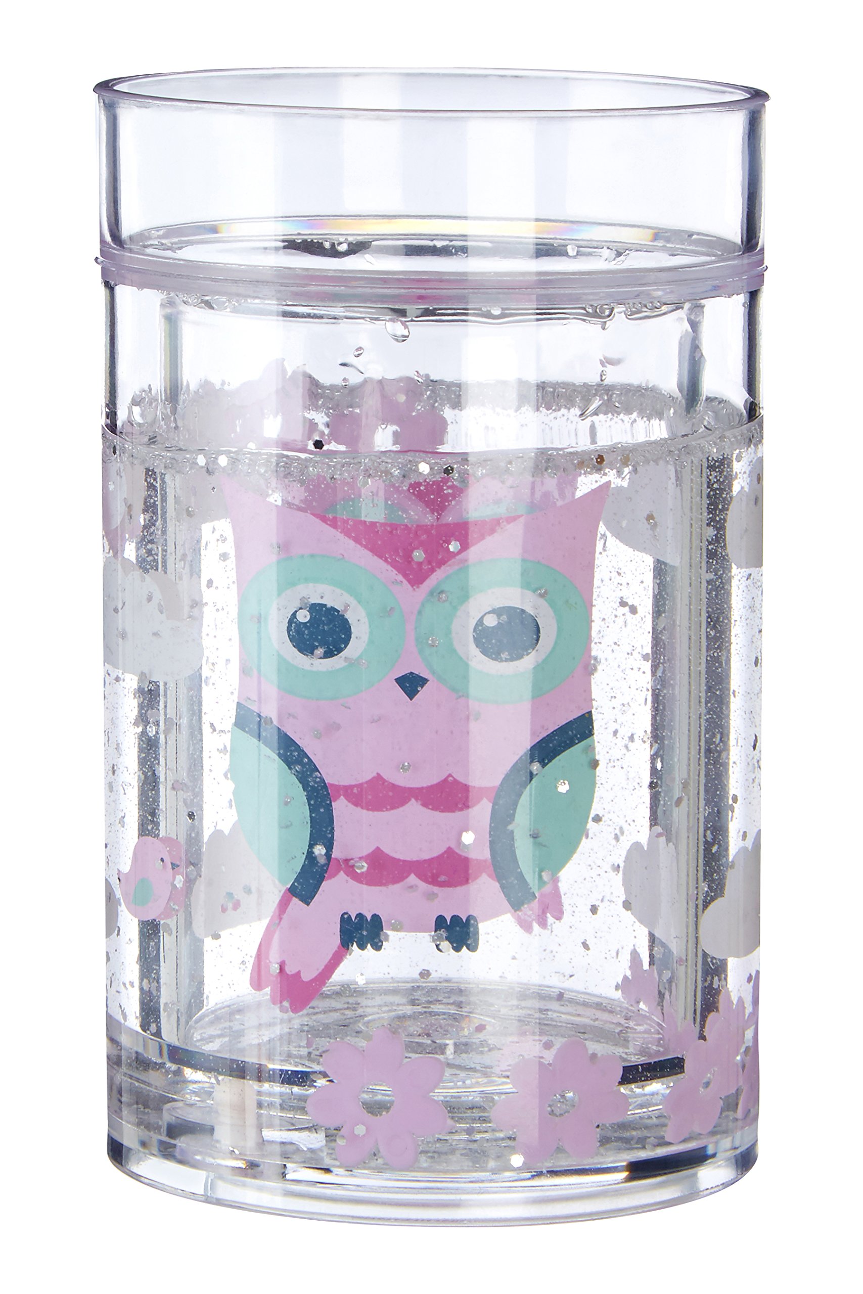 Premier Housewares Happy Owl Kids Drinking Cup, Clear